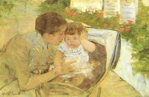 Mary Cassatt Susan Comforting the Baby Sweden oil painting art
